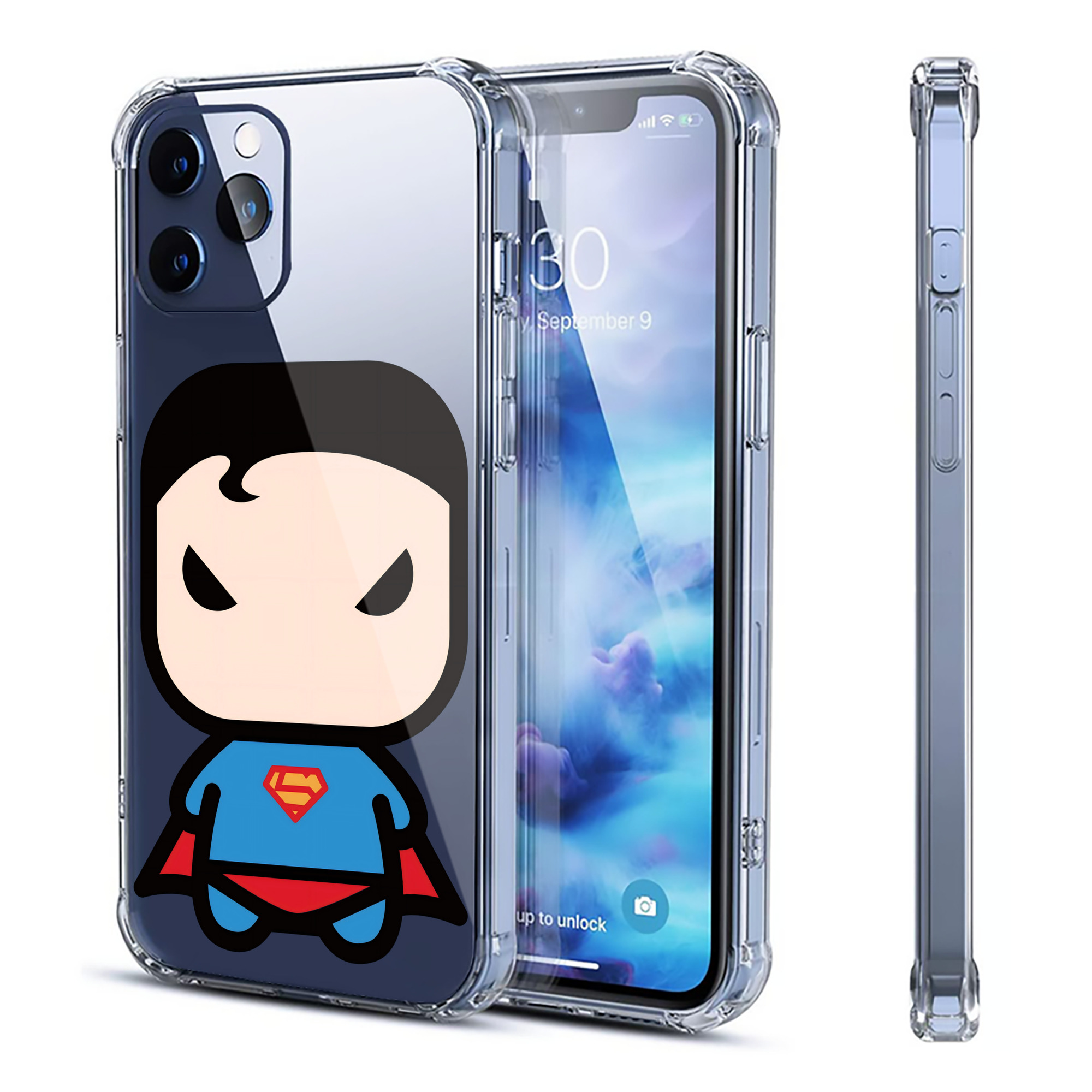 （画像用） アベンジャーズ The Avengers 【iPhone 12シリーズ対応】透明スマホケース（クリアソフトケース）